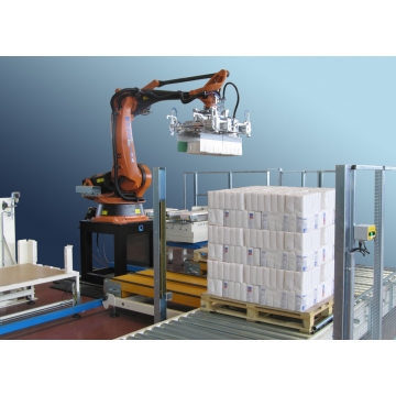 <p>The end of production line is one of the most important processes to ensure proper packaging of the finished product.</p>

<p>We offer a complete range of automatic and semi-automatic packaging solutions consisting of box forming and closing machines, pallet wrapping, palletising machines, product handling and transport systems.</p>
