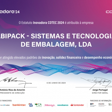 ALBIPACK Recibe el Estatus Inovadora 2024 Otorgado por COTEC Portugal